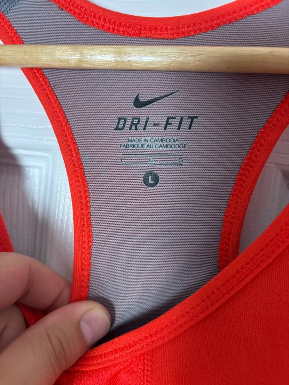 Nike Bright Red Racerback Dri-FIT Tank - Picture 2 of 2